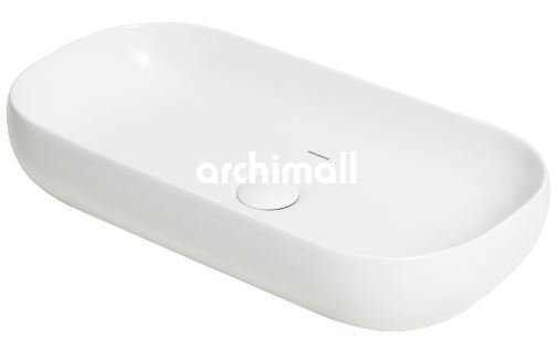 Niv 70x37cm Tezgahüstü Lavabo Mat Beyaz