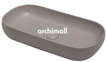 Niv 70x37cm Tezgahüstü Lavabo Mat Gri