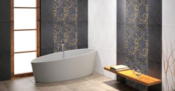 Kütahya Seramik Horizon Antrasit Dekor 30x60