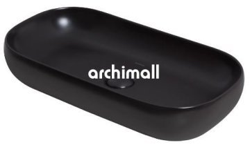 Niv 70x37cm Tezgahüstü Lavabo Mat Siyah