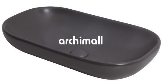 Alya 65x41cm Tezgahüstü Lavabo Mat Antrasit