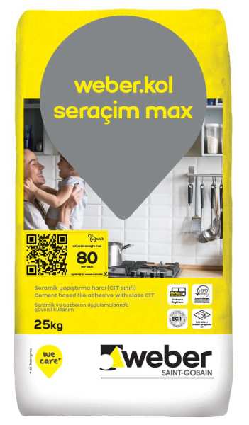 Weber Kol Seraçim Max Beyaz Yapıştırıc 25 kg