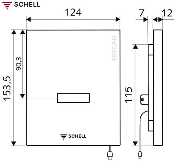 SCHELL Fotoselli Pisuvar Musluğu Elektrikli Edition E