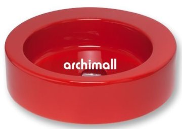 Merga 48cm Tezgahüstü Lavabo Kırmızı