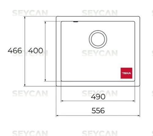 Teka Cave 49.50 B-TG Beyaz Granit Evye