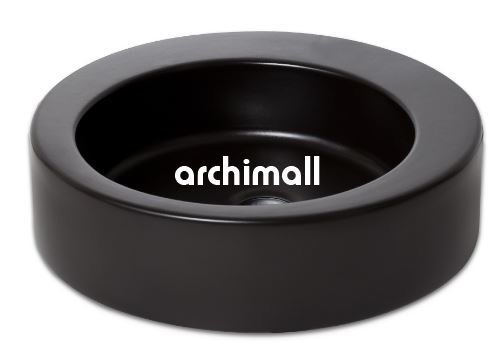 Merga 48cm Tezgahüstü Lavabo Mat Siyah