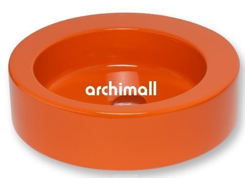 Merga 48cm Tezgahüstü Lavabo Turuncu