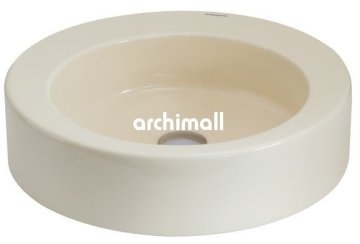 Merga 48cm Tezgahüstü Lavabo Vanilya