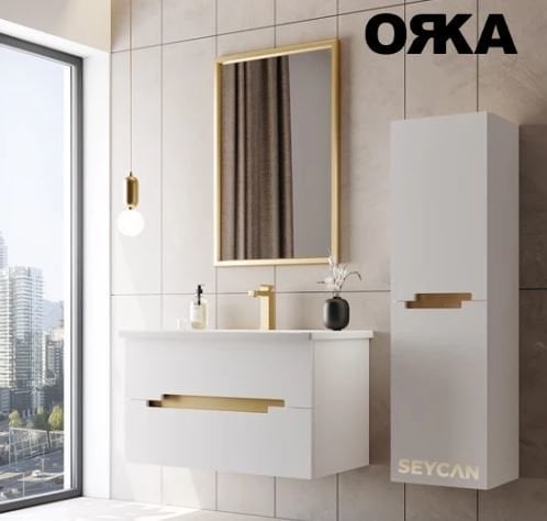 Orka Lodi 100 cm Asma Banyo Dolabı