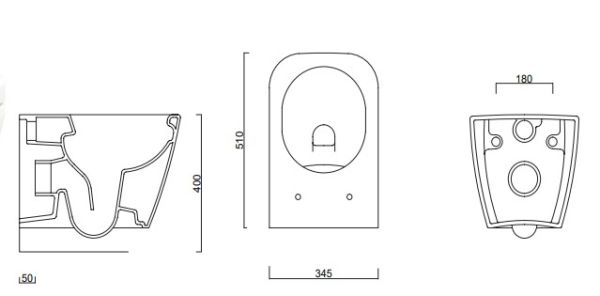 Güral Nova Rimless Asma Klozet + Soft Klozet Kapak