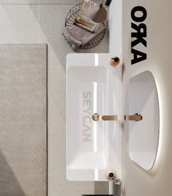 Orka Procida 100 cm Asma Banyo Dolabı