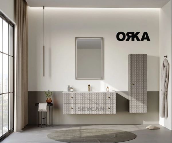 Orka Lipari 100 cm Asma Banyo Dolabı