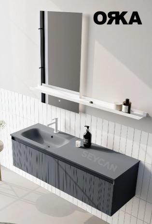 Orka Salina 120 cm Asma Banyo Dolabı