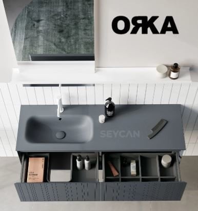 Orka Salina 120 cm Asma Banyo Dolabı