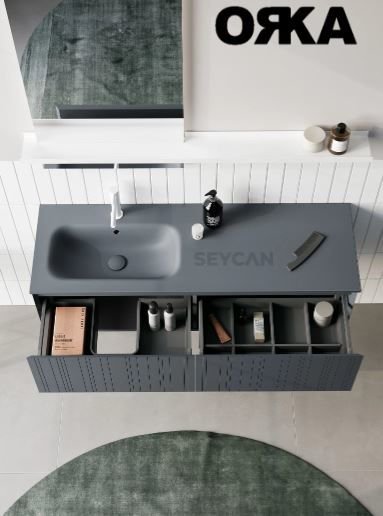 Orka Salina 120 cm Asma Banyo Dolabı