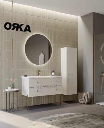 Orka Milazzo 100 cm Asma Banyo Dolabı