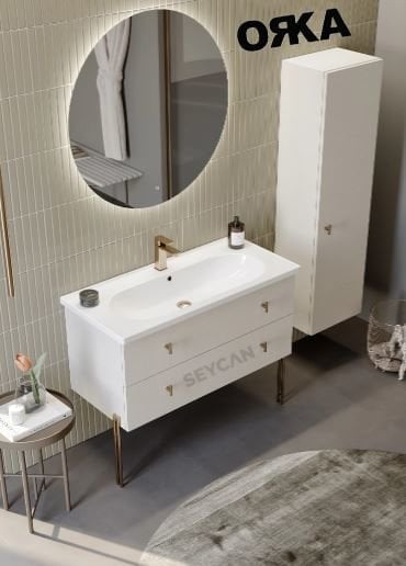 Orka Milazzo 100 cm Asma Banyo Dolabı