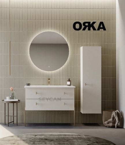Orka Milazzo 100 cm Asma Banyo Dolabı
