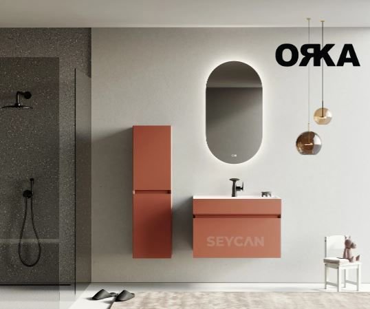 Orka Lusso 80 cm Asma Banyo Dolabı
