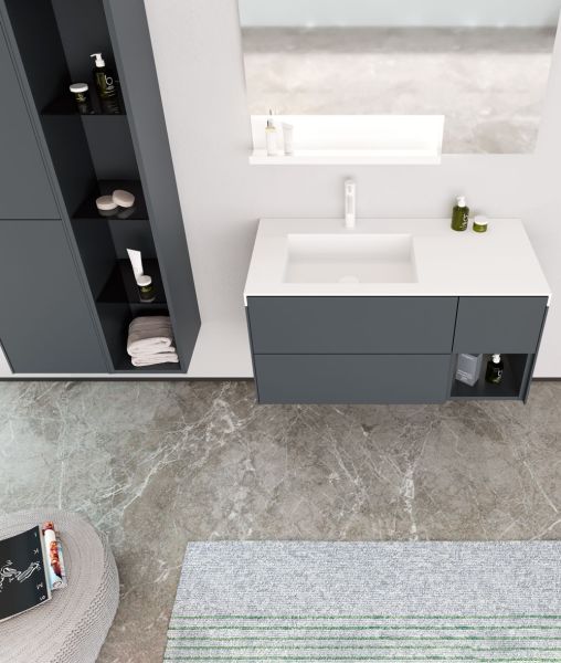 Orka Milano 120 cm Asma Banyo Dolabı