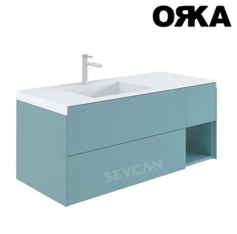 Orka Milano 120 cm Asma Banyo Dolabı