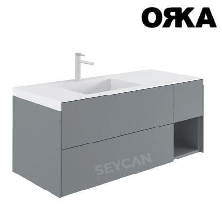 Orka Milano 120 cm Asma Banyo Dolabı
