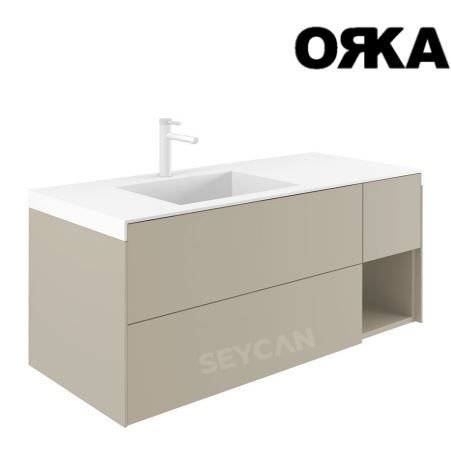 Orka Milano 120 cm Asma Banyo Dolabı