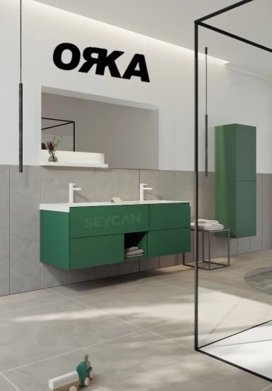 Orka Milano 140 cm Asma Banyo Dolabı