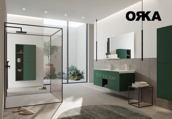 Orka Milano 140 cm Asma Banyo Dolabı
