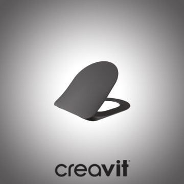 Creavit Duck Duroplast Amortisörlü Klozet Kapağı - Antrasit Mat