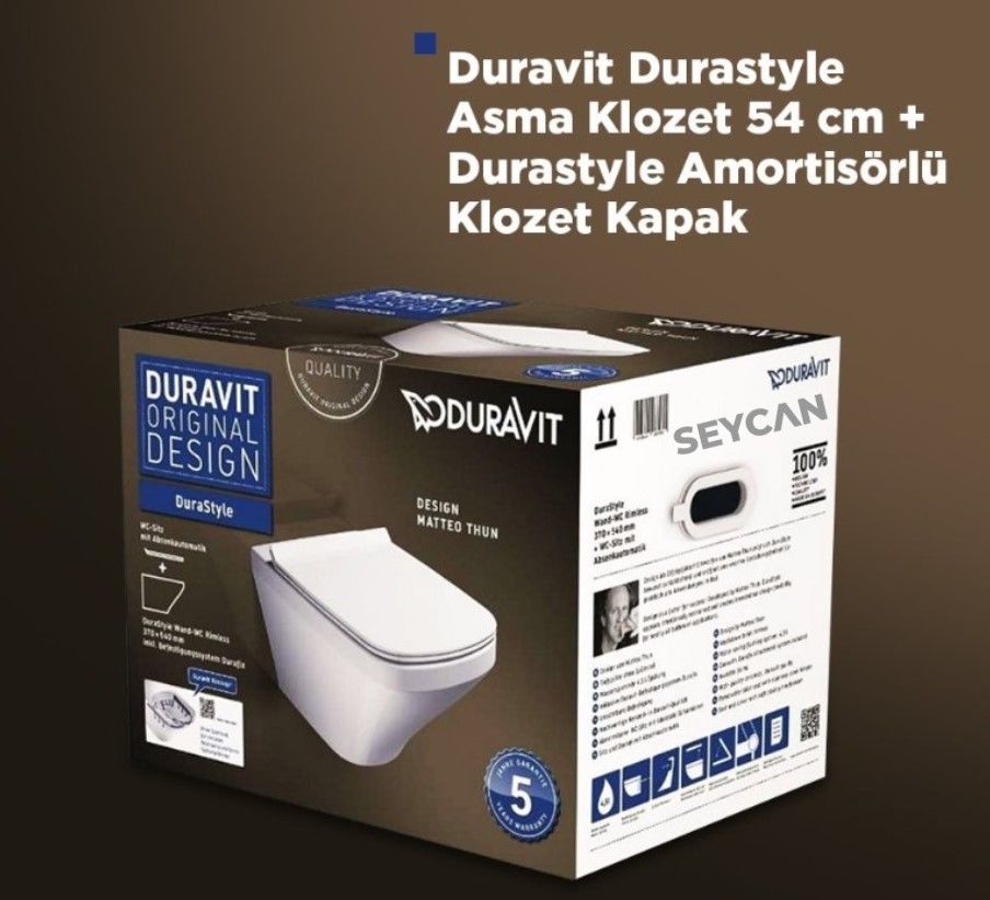 Duravit Durastyle Rimless Asma Klozet Seti