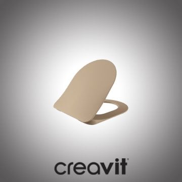 Creavit Duck Duroplast Amortisörlü Klozet Kapağı - Cappuccino Mat