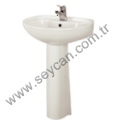 GÜRAL CARMİNA LAVABO + KOLON AYAK 50X60 CA00LAY05