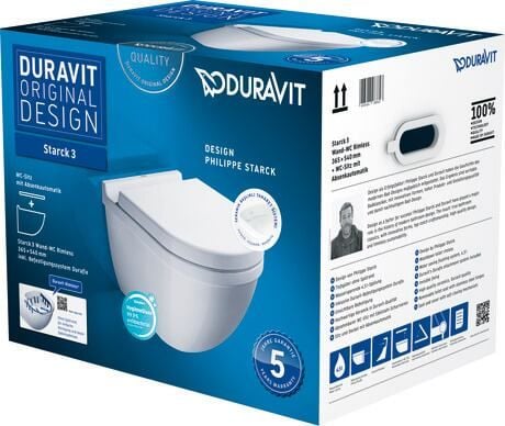 Duravit Starck 3 Rimless Asma Klozet Seti