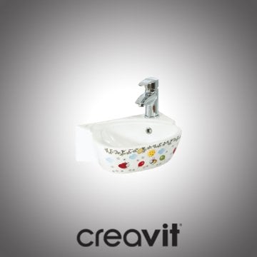 Creavit Çocuk 38 cm Lavabo - Dekorlu
