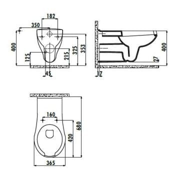 Creavit Bedensel Engelli Asma Klozet