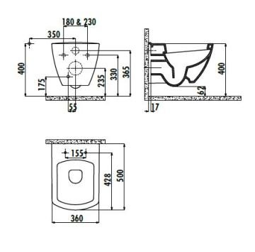 Creavit Tetra Asma Klozet