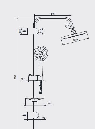 Ar Musluk Acuba Gold Duş Kolonu 102158027