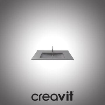 Creavit Su 45x100 cm Lavabo - Antrasit Mat