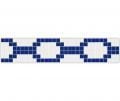 SERAPOOL PORSELEN MOZAİK BORDÜR-3 KOBALT-BEYAZ 5X5 80161.3