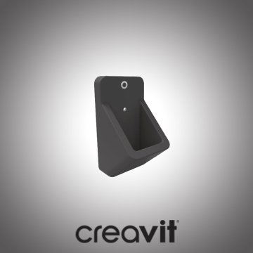 Creavit Ankastre Fotoselli Pisuar - Antrasit Mat