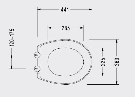 Serel Anemon Yavaş Kapanan PP Klozet Kapak 150400120009E