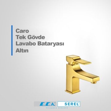 Eca Caro Lavabo Bataryası Altın 102808892