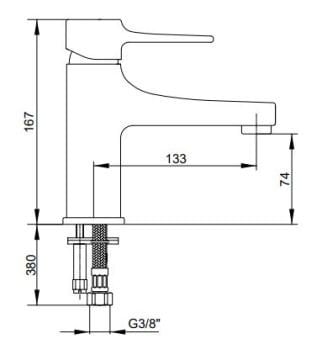 Eca Caro Lavabo Bataryası Altın 102808892