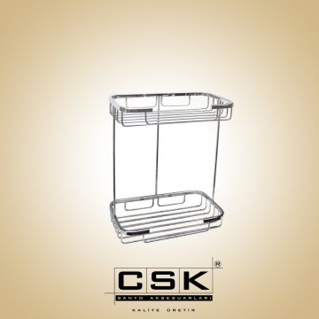 Kare İkili Süngerlik Krom