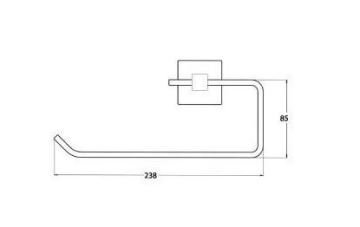 Aksu Açık Kağıt Havluluk Mat Siyah