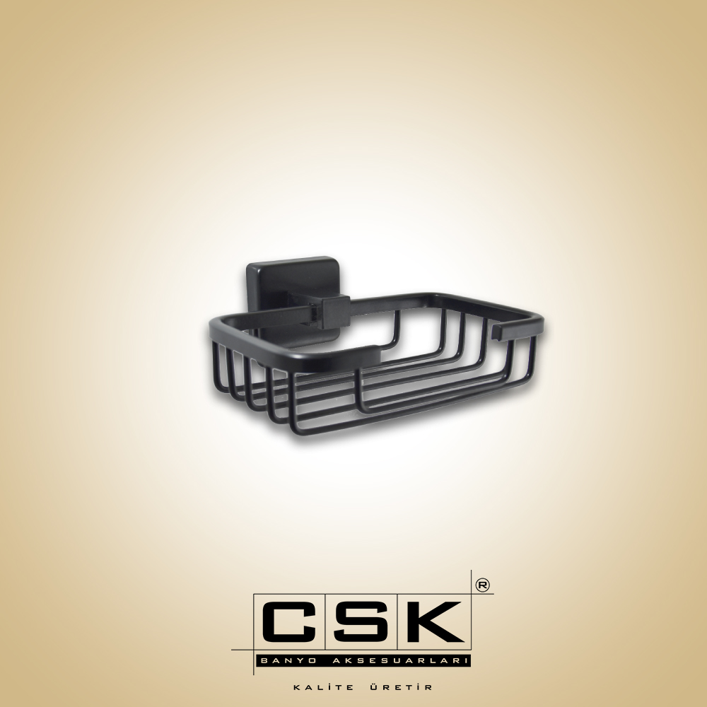 Aksu Rozetli Süngerlik Mat Siyah