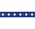 SERAPOOL PORSELEN MOZAİK BORDÜR(SQUARE)KOBALT-BEYAZ 5X5 80153