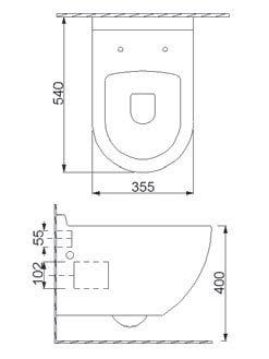 NEWARC MODERN ASMA KLOZET gizli montaj 3823