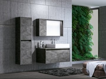 Orka Banyo Silver Collection Canada 90 cm Banyo Dolabı